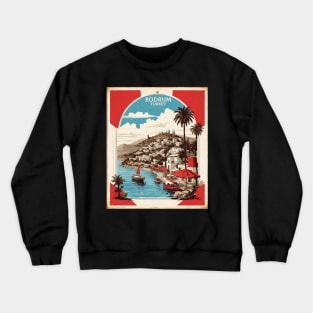 Bodrum Turkey Vintage Retro Travel Tourism Crewneck Sweatshirt